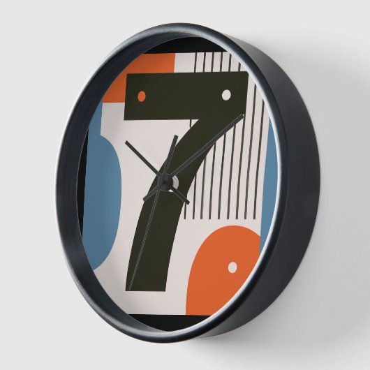 Lucky Number 7 wandklok (Hoek)