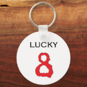 Lucky Number 8 Sleutelhanger (Voorkant)