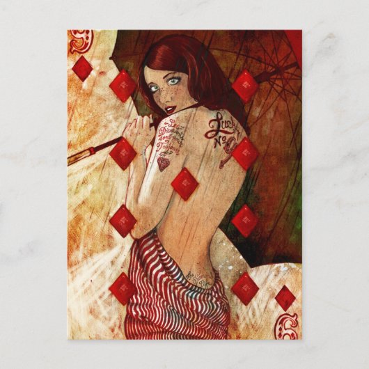 Lucky Number 9 Briefkaart (Voorkant)