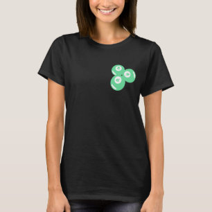 Lucky Number 9 Turkooizen Ballen T-shirt