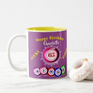 Lucky Number Bingo Theenmaal Gewonnen tweetone kof Tweekleurige Koffiemok
