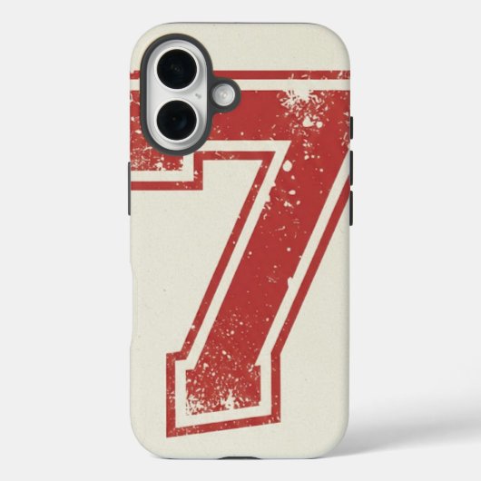 lucky number seven Case-Mate iPhone case (Achterkant)
