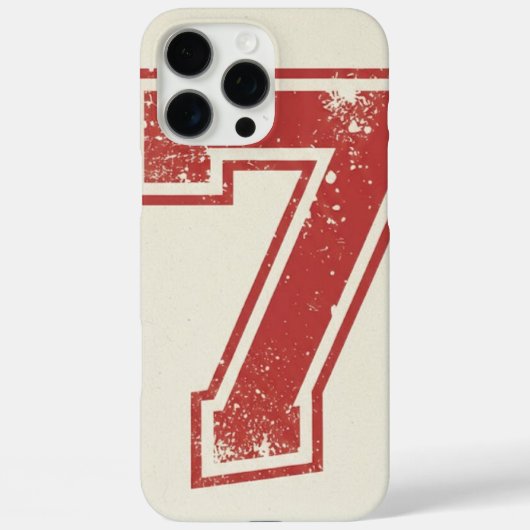 lucky number seven Case-Mate iPhone case (Achterkant)