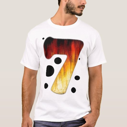 Lucky Number Seven T shirt #7 (Voorkant)