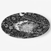 Lucky Numerology Manifesteren Magic Zwart & Wit Papieren Bordje (Gekanteld)