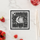 Lucky Numerology Manifesteren Magic Zwart & Wit Servet (Insitu)