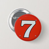 Lucky Nummer zeven Ronde Button 5,7 Cm (Voorkant /achterkant)