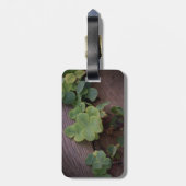 Lucky of vastberaden? Saint Patricks Day Shamrocks Bagagelabel (Achterkant verticaal)