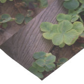 Lucky of vastberaden? Saint Patricks Day Shamrocks Korte Tafelloper (Hoek)