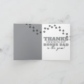 Lucky om een bonusvader zoals jij te vangen bedankkaart (Binnen)