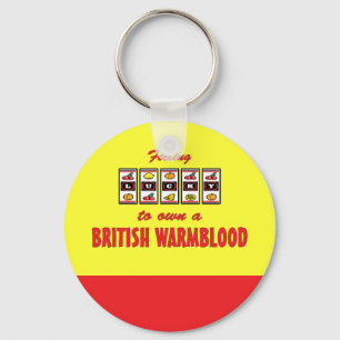 Lucky om een Brits Warmblood Fun Horse Design te b Sleutelhanger