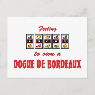 Lucky om een Dogue de Bordeaux-ontwerp te bezitten Briefkaart