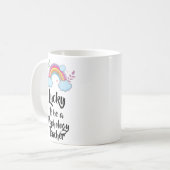 Lucky om een Mok voor psychologische leraar te zij (Voorkant links)