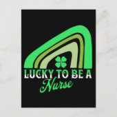 Lucky om een verpleegster te zijn | St Patrick's D Feestdagenkaart (Voorkant)