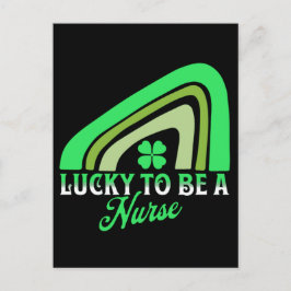 Lucky om een verpleegster te zijn | St Patrick's D Feestdagenkaart