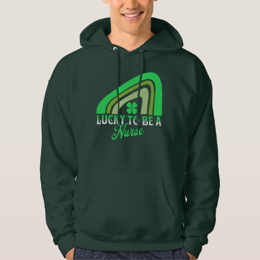 Lucky om een verpleegster te zijn | St Patrick's D Hoodie (Voorkant)