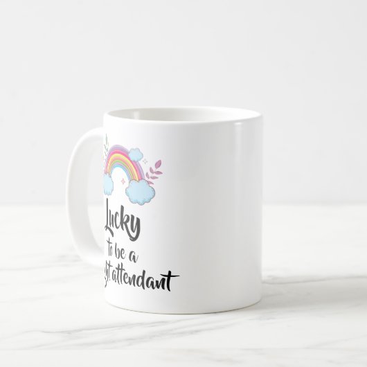 Lucky om een vliegende begeleidende Mok te zijn (Voorkant links)