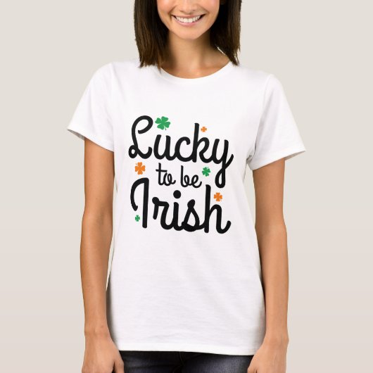 Lucky om Iers te zijn T-shirt (Voorkant)