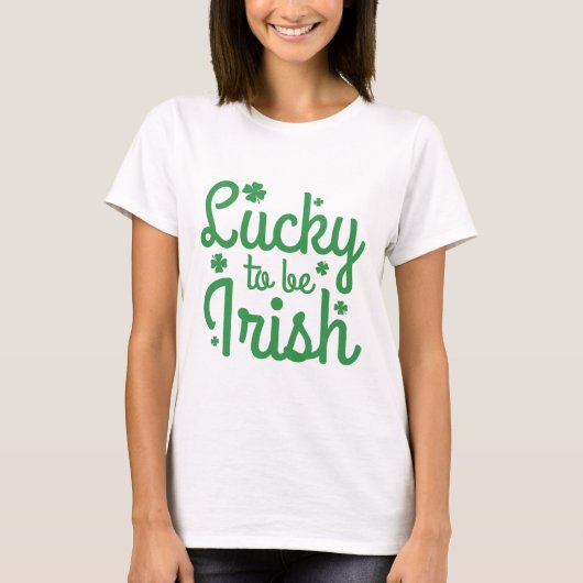 Lucky om Iers te zijn T-shirt (Voorkant)