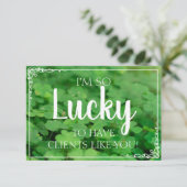 Lucky om klanten zoals jij Kaart te hebben (Staand voorkant)