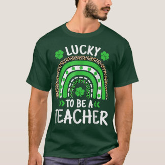 Lucky om leraar regenboogleraar te zijn t-shirt