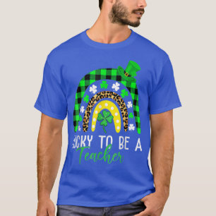 Lucky om leraar te zijn die de regenboogstaaf afdr t-shirt