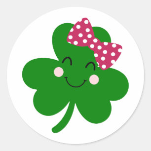 Lucky – Omarm het geluk van de Ieren Ronde Sticker