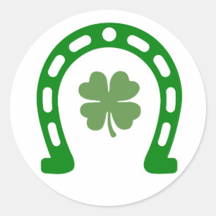Lucky – Omarm het geluk van de Ieren Ronde Sticker