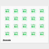 Lucky One 1e verjaardag Ronde Sticker (Vel)