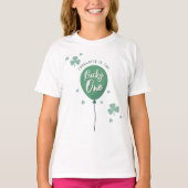 Lucky One 1e verjaardag St. Patrick's Day Clover T-shirt (Voorkant)