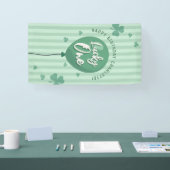 Lucky One 1e verjaardag St. Patrick's Day Klaver Spandoek (Beurs)
