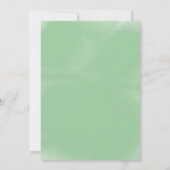 Lucky One 1st Birthday Invitation Duck & Shamrock Kaart (Achterkant)