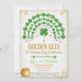 Lucky One 1st Birthday Invitation Kaart