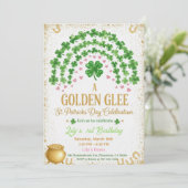 Lucky One 1st Birthday Invitation Kaart (Staand voorkant)