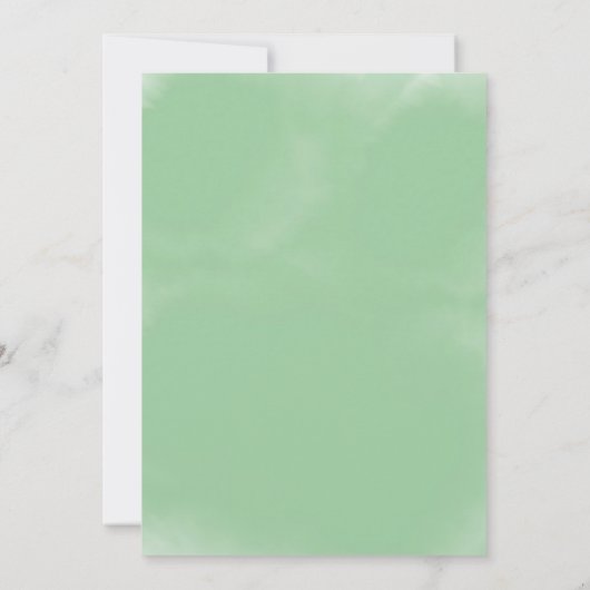 Lucky One 1st Birthday Invitation Kaart (Achterkant)