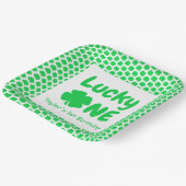Lucky One 1st Birthday Paper Bord (Gebogen)