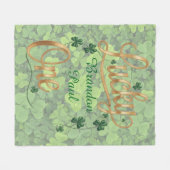Lucky One 1st. Birthday Party Gift Fleece Deken (Voorkant (Horizontaal))