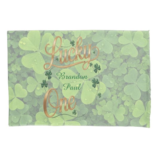 Lucky One 1st. Birthday Party Gift Kussensloop (Voorkant)