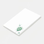 Lucky One 1st Birthday St Patricks Day Clover Post-it® Notes (Schuin)