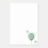 Lucky One 1st Birthday St Patricks Day Clover Post-it® Notes (Voorkant)