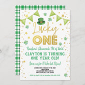 Lucky One Baby Eerste Verjaardag St Patrick's Day Kaart (Voorkant / Achterkant)