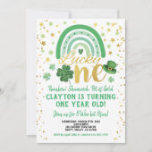 Lucky One Baby Eerste Verjaardag St Patrick's Day Kaart (Voorkant)