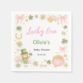 Lucky One Baby Shower Napkins – St Patrick’s Day Servet (Voorkant)