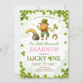 Lucky One Birthday St Patrick's 1e verjaardag Part Kaart (Voorkant)