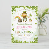 Lucky One Birthday St Patrick's 1e verjaardag Part Kaart (Staand voorkant)