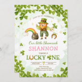 Lucky One Birthday St Patrick's 1e verjaardag Part Kaart (Voorkant / Achterkant)