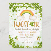 Lucky One Birthday St Patrick's 1e verjaardag Part Kaart (Voorkant / Achterkant)