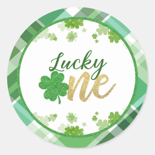 Lucky One Birthday Sticker (Voorkant)