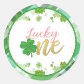 Lucky One Birthday Sticker - Girl (Voorkant)