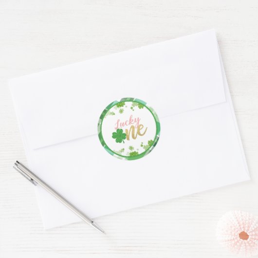 Lucky One Birthday Sticker - Girl (Envelop)